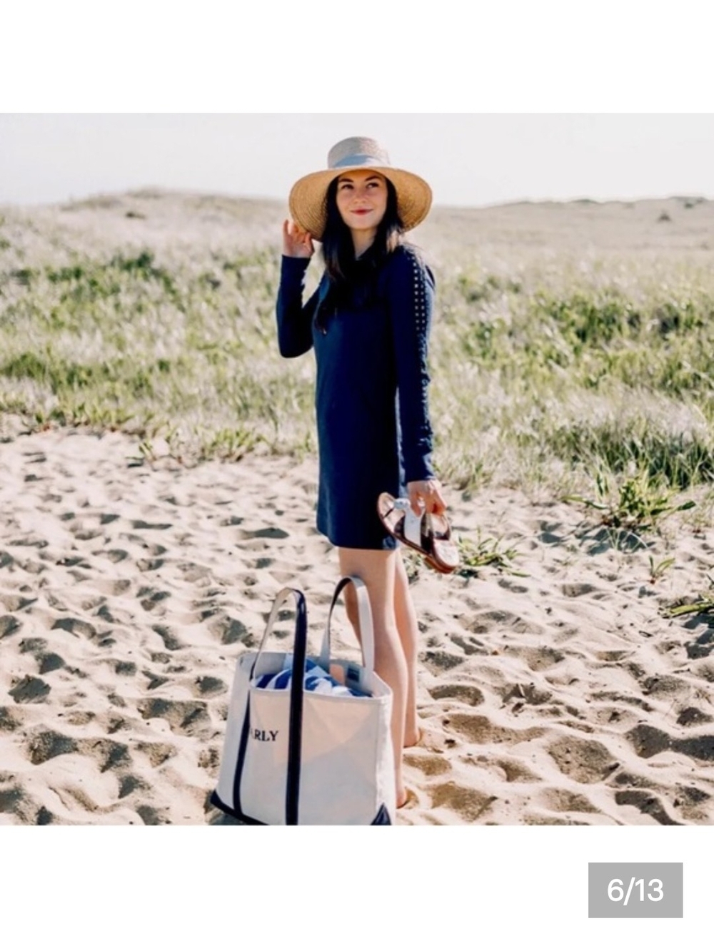 Lilly Pulitzer Navy Blue Long-Sleeve Shift Dress